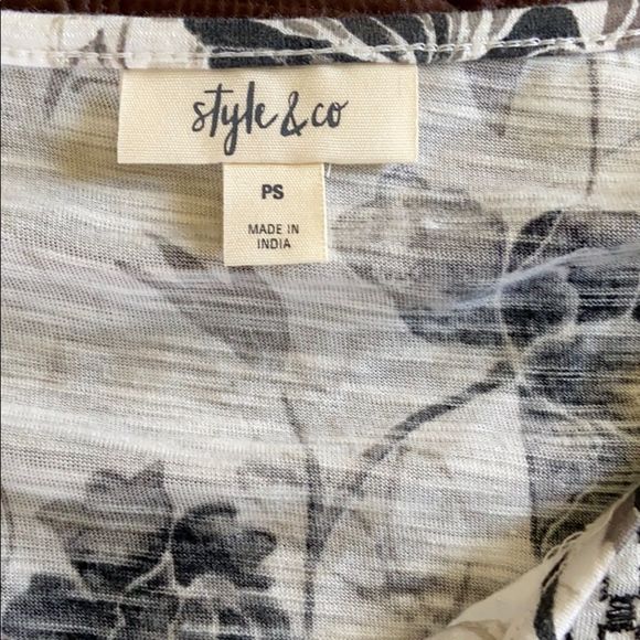 Style & Co PS short sleeve top NWT Spring Refresh - Picture 2 of 7